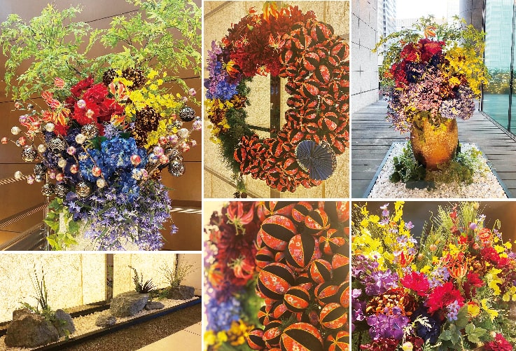 レミルフォイユドゥリベルテの生け込み・施工・装飾・装花・設営、空間装飾シーズン過去実績